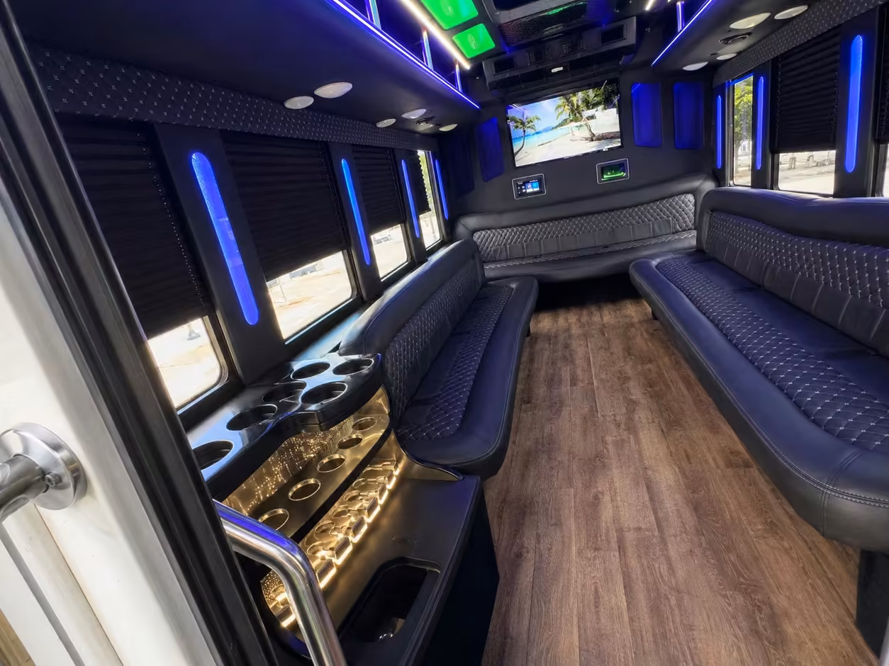 lafayette party bus interior